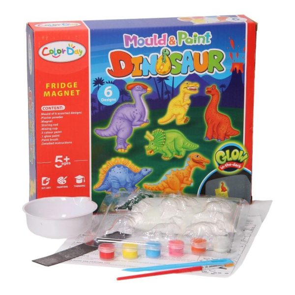 Mould & Paint Dino Magnets DIY