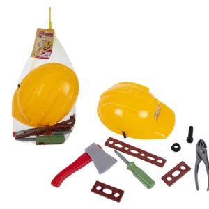 Tool set with hard hat