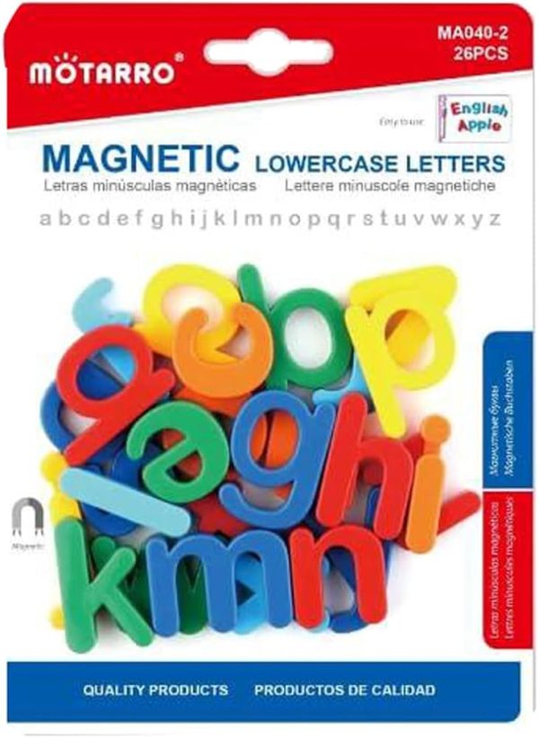 Magnetic lowercase letters
