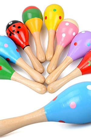 Wooden Musical Baby Shaker Set