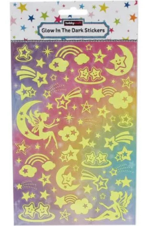 Girls glow in the dark stickers