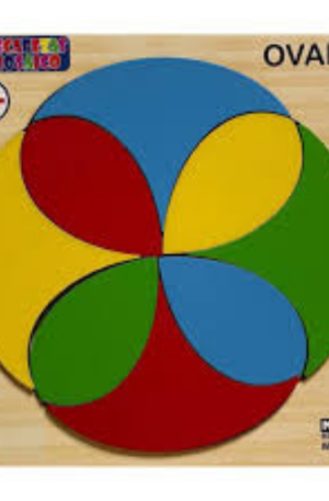 Wooden block flower puzzle
