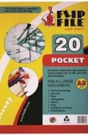 A4 Display file 20 pocket
