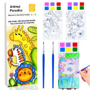 Animal water paint book