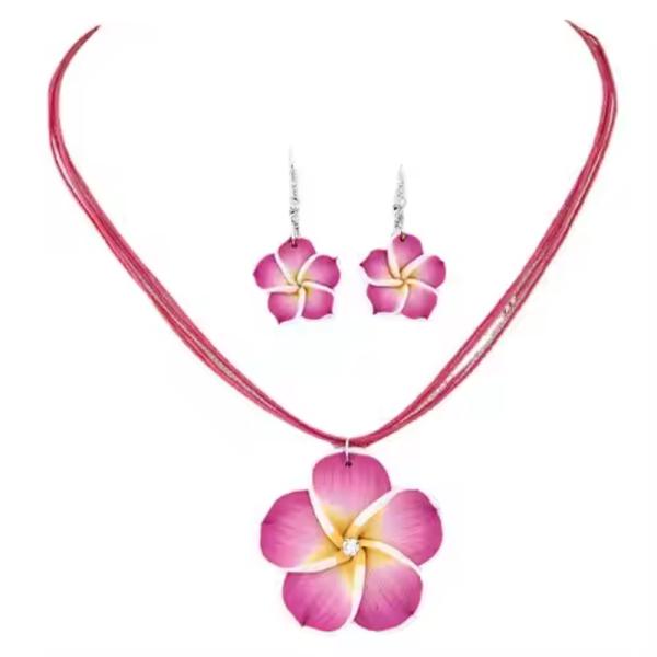 Hawaiian flower pendant