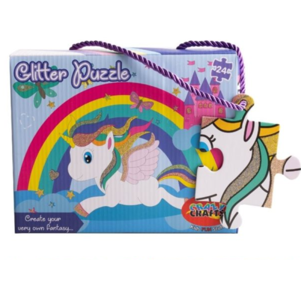 Unicorn glitter puzzle