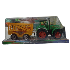 Mighty truck with animal trailor