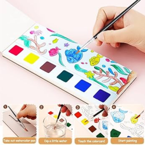 Animal water paint book