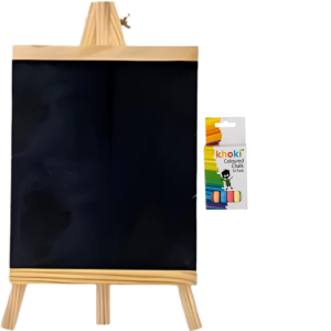 Black Board With Coloured Chalk