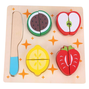 Wooden Fruit Cutting Set