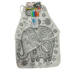 Fabric Apron And Markers