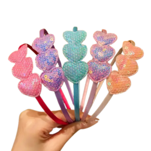 Sequin Heart Headband