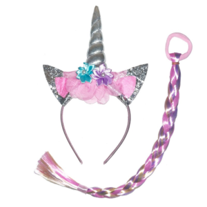Unicorn Headband And Braid Hairpiece
